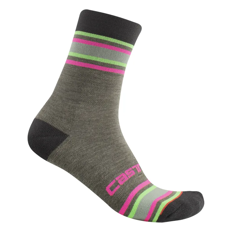 Castelli Striscia 13 Sock Military Green 