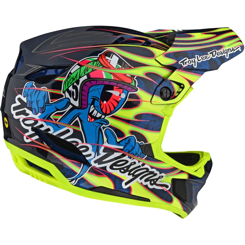 Troy Lee Designs D4 Composite Limited Edition Eyeball Yellow-3