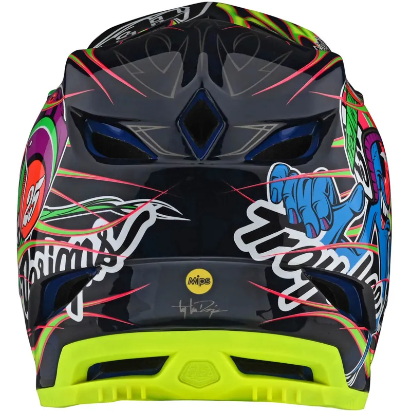 Troy Lee Designs D4 Composite Limited Edition Eyeball Yellow-4