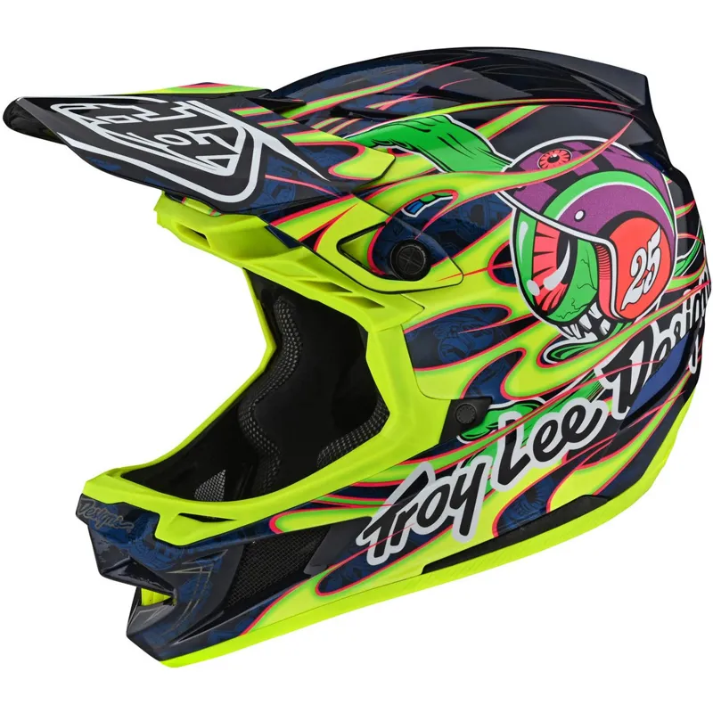 Troy Lee Designs D4 Composite Limited Edition Eyeball Yellow