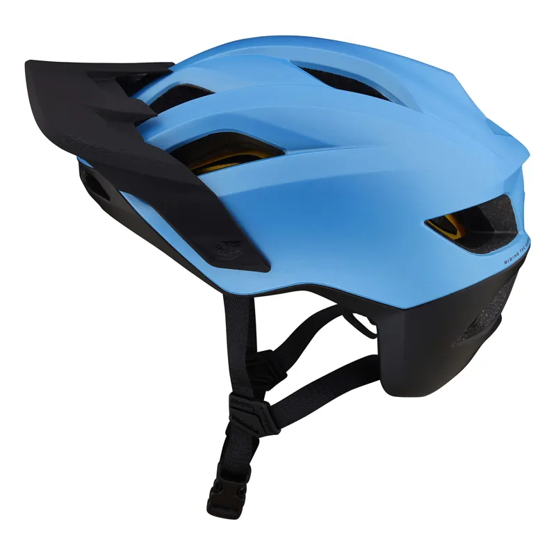 Troy Lee Designs Flowline MIPS Youth Helmet in Orbit Oasis Blue/Black 