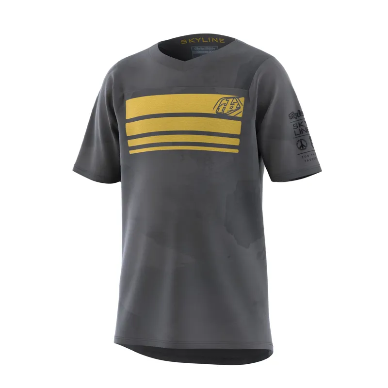 Troy Lee Designs Skyline Youth Jersey in Blocks Charcoal