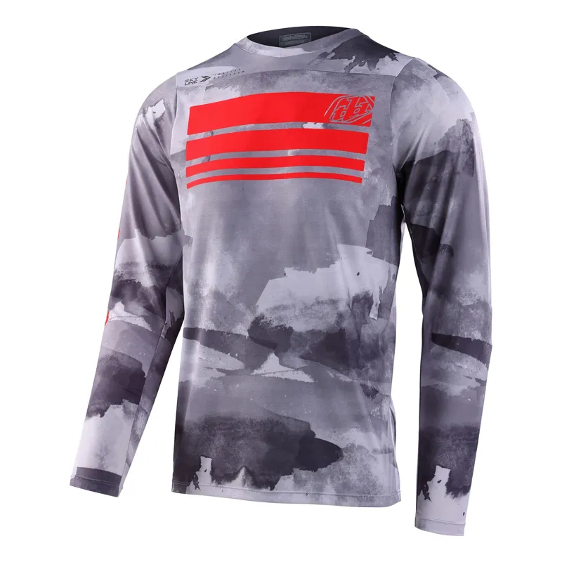 Troy Lee Designs Skyline Long Sleeve Jersey in Blocks Cement