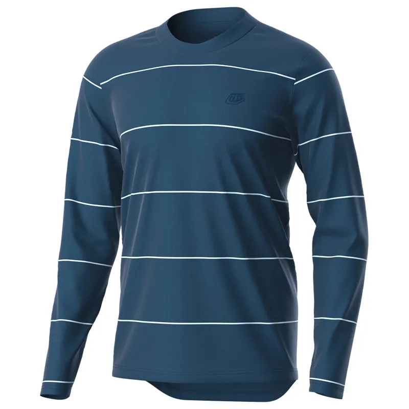 Troy Lee Designs Flowline Long Sleeve Jersey in Revert Blue
