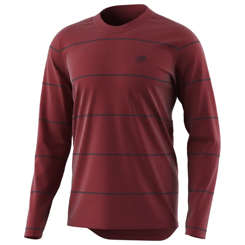 Troy Lee Designs Flowline Long Sleeve Jersey in Revert Wine
