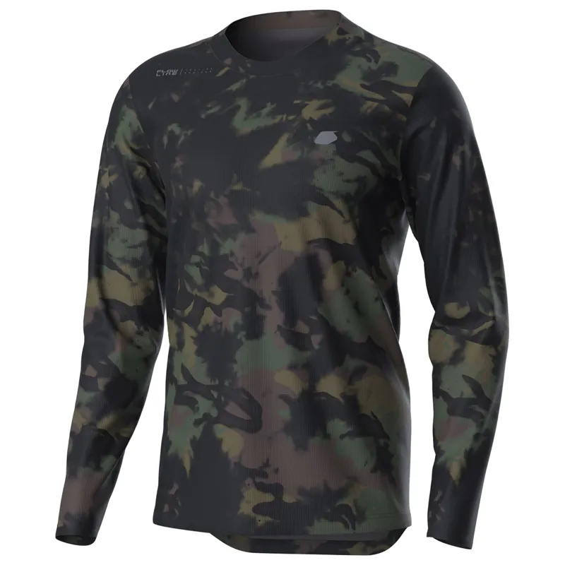 Troy Lee Designs Flowline Long Sleeve Jersey in Covert Army Green