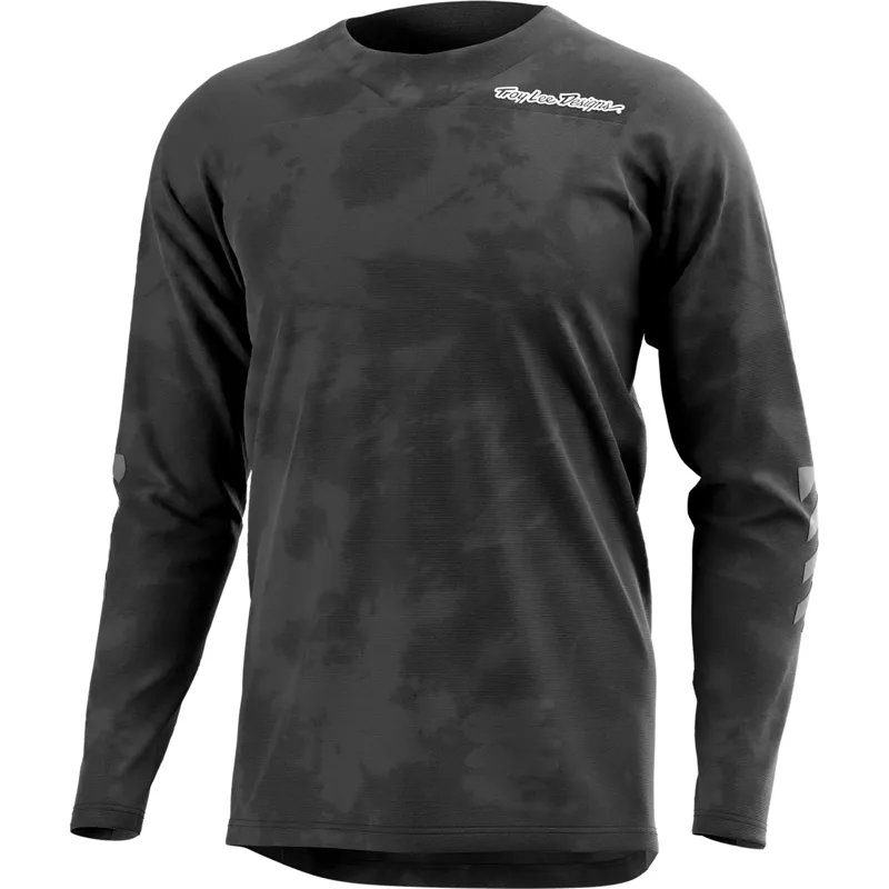 Troy Lee Designs Skyline Chill Long Sleeve Jersey in Tie Dye Charcoal