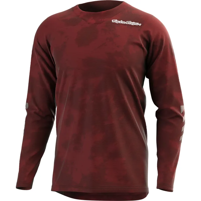 Troy Lee Designs Skyline Chill Long Sleeve Jersey in Tie Dye Wine