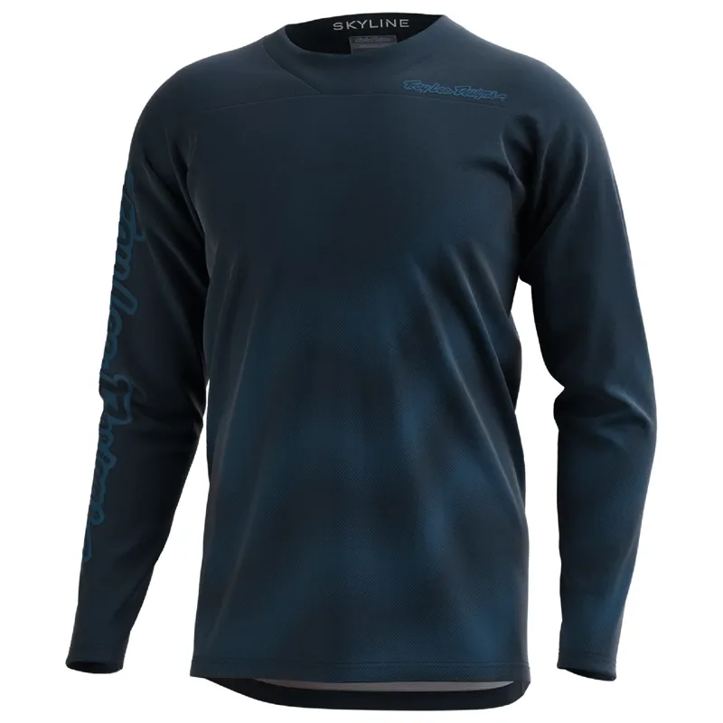 Troy Lee Designs Skyline Chill Long Sleeve Jersey in Waves Blue