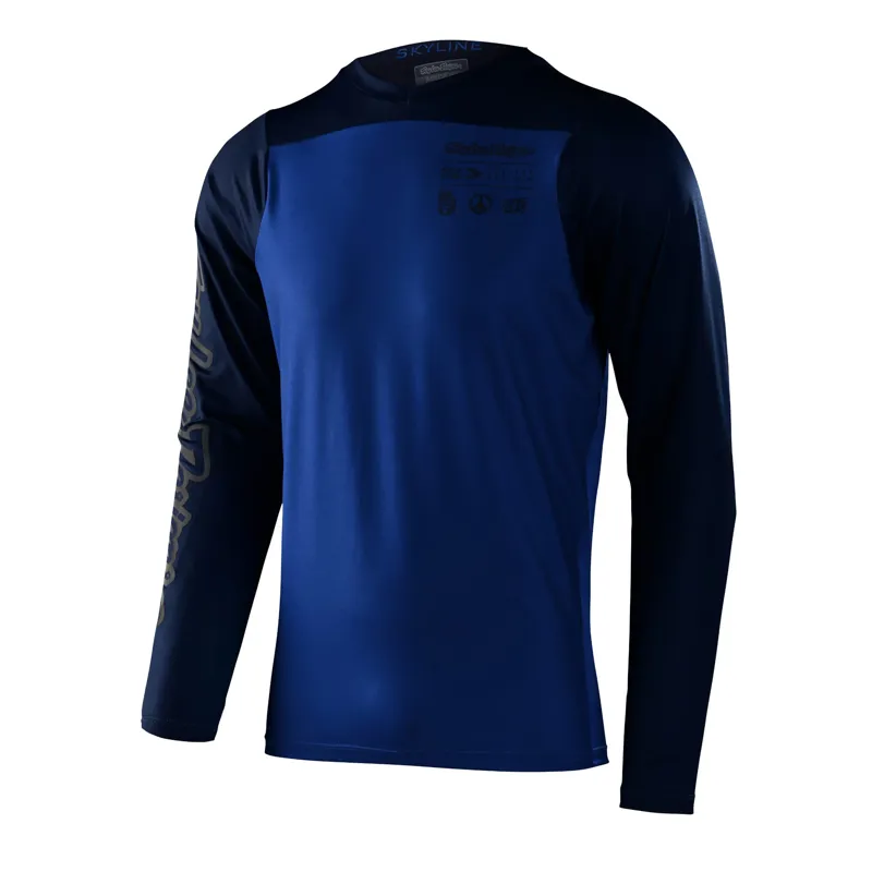 Troy Lee Designs Skyline Chill Long Sleeve Jersey Mo Blue