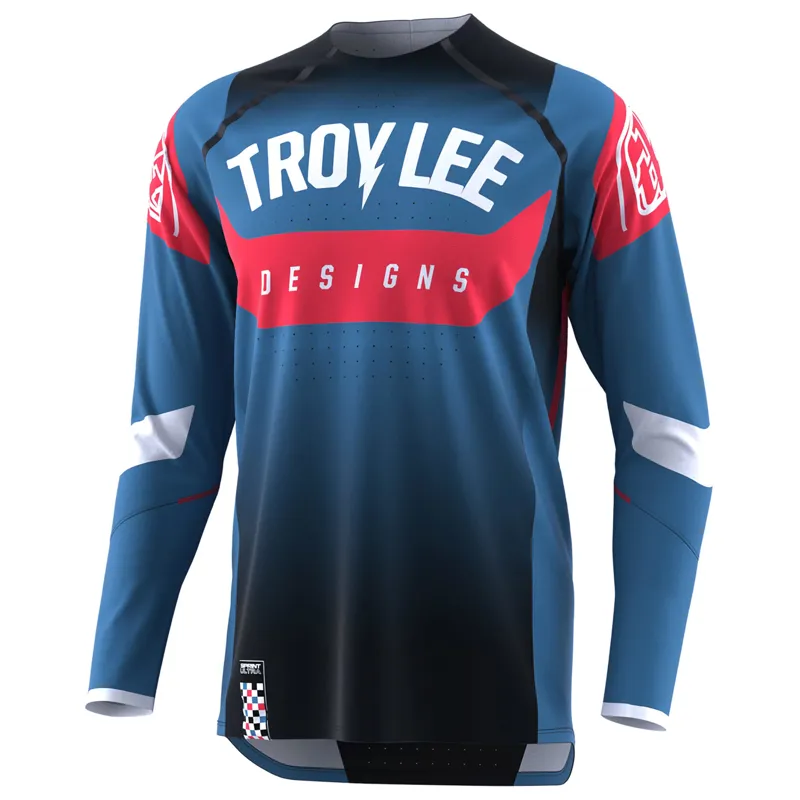 Troy Lee Designs Sprint Ultra Long Sleeve Jersey in Arc Blue/Black