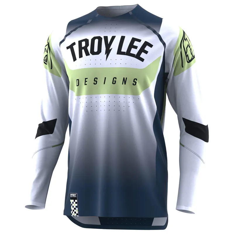 Troy Lee Designs Sprint Ultra Long Sleeve Jersey in Arc White/Marine