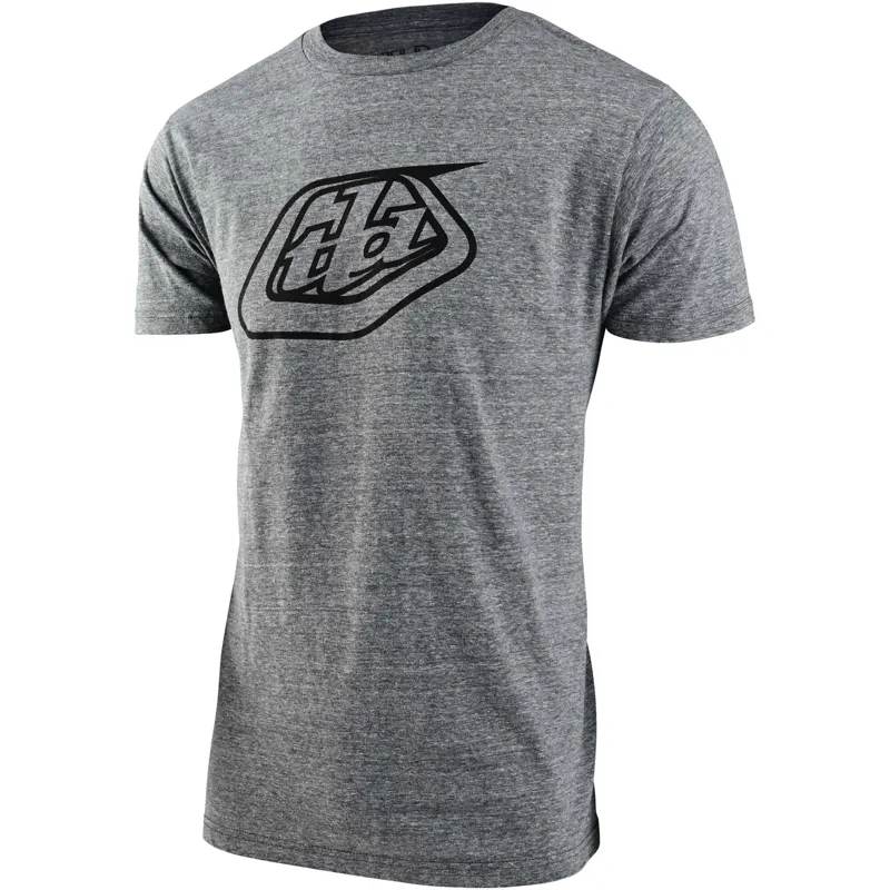 Troy Lee Designs Badge Short Sleeve T-Shirt in Ash/Heather