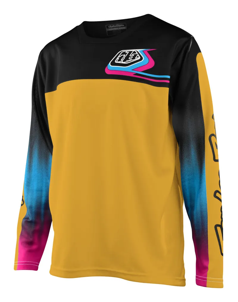 Troy Lee Designs Sprint Youth Jersey  Jet Fuel Golden