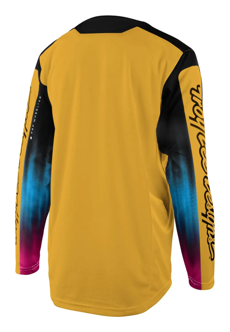 Troy Lee Designs Sprint Youth Jersey  Jet Fuel Golden-1