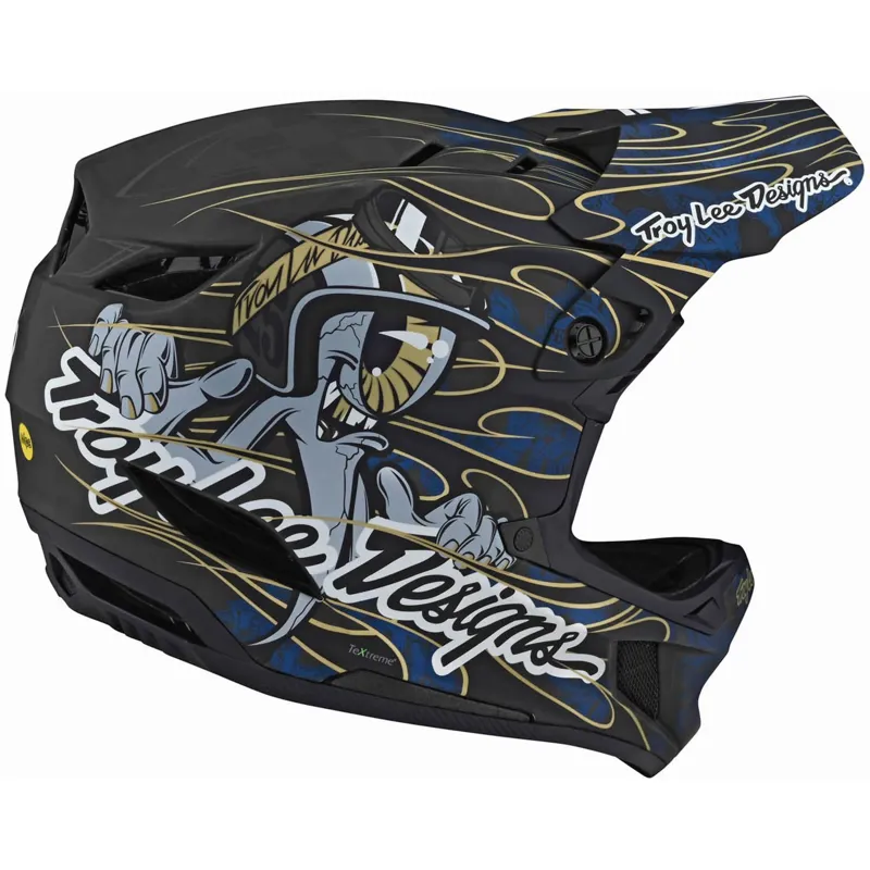 Troy Lee Designs D4 Carbon Limited Edition Eyeball Blue-1