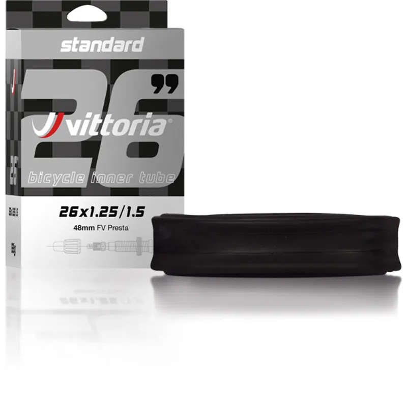 Vittoria Tube Black 26 x 1.95 - 2.5 inches schrader 48mm