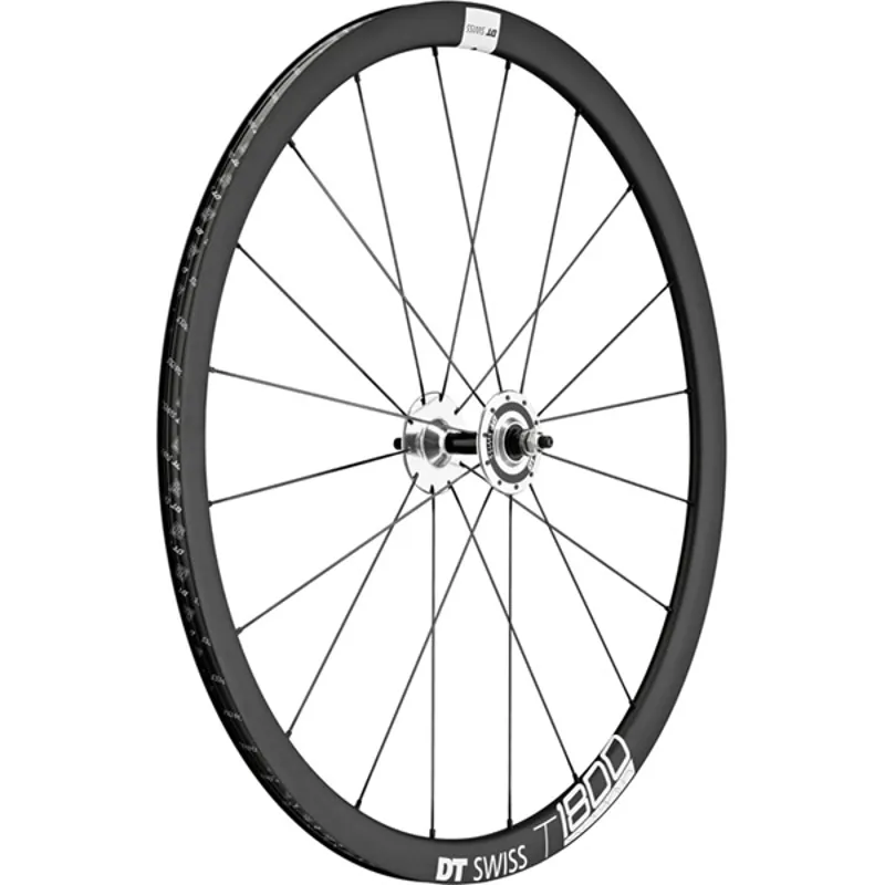 DT Swiss T18 Track C FR front 32 mm aluminium clincher 100 mm bolt on