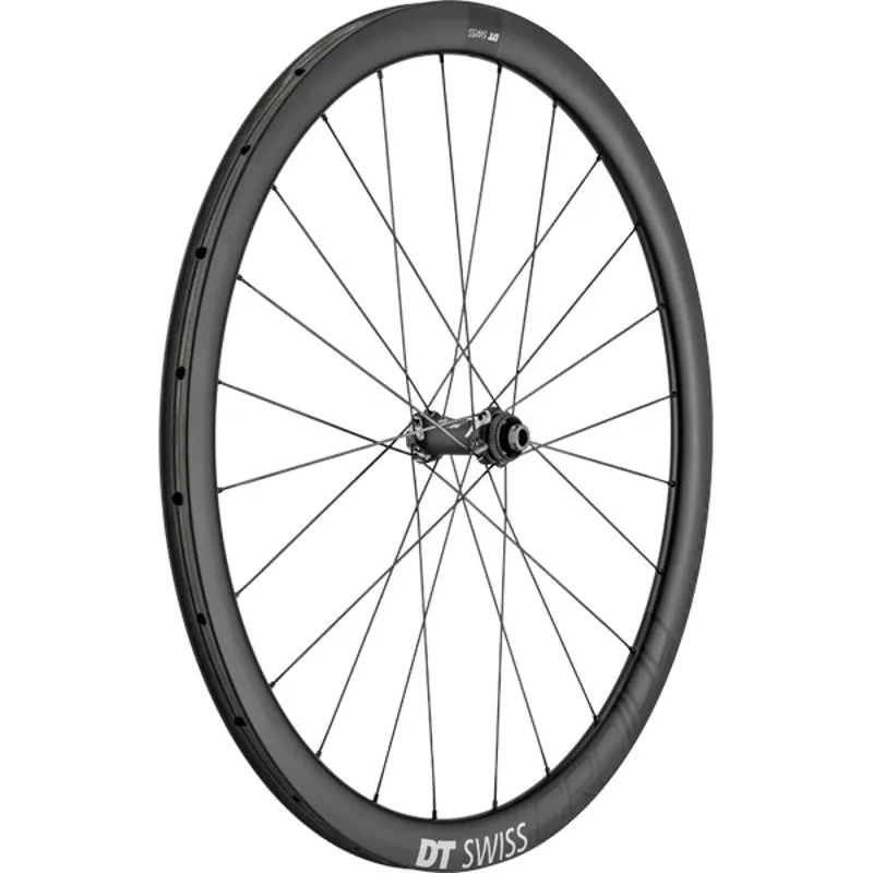 DT Swiss crc11 T Db Black front 38 mm carbon tubular 12 x 100 mm