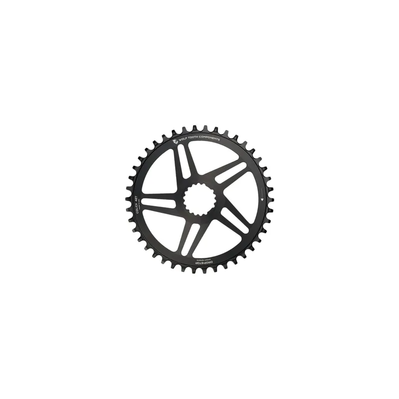 Wolf Tooth Direct Mount Shimano Cranks 12 Speed Chainring in Black-2