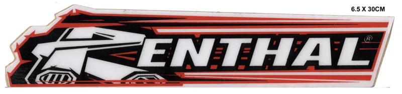 Renthal Logo 300mm Stickers in Black