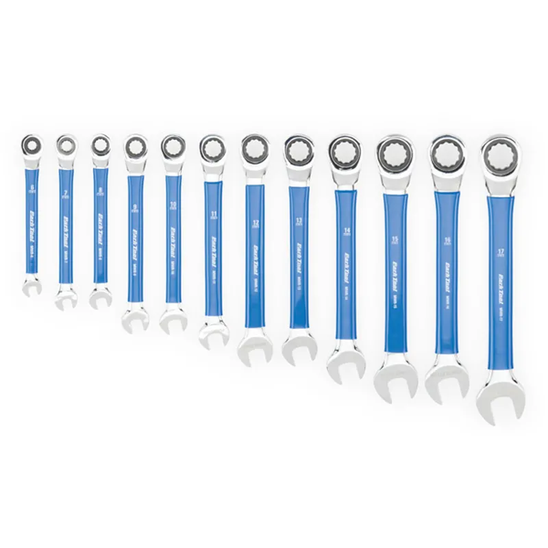 Park Tool MWR-SET Ratcheting Metric Wrench Set in Blue