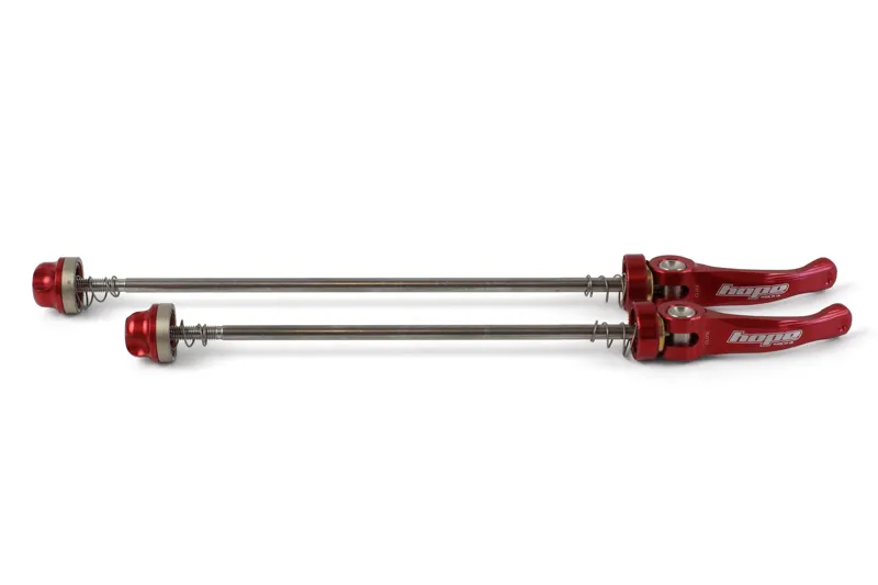 Hope Quick Release 190mm Skewer Pair in Red