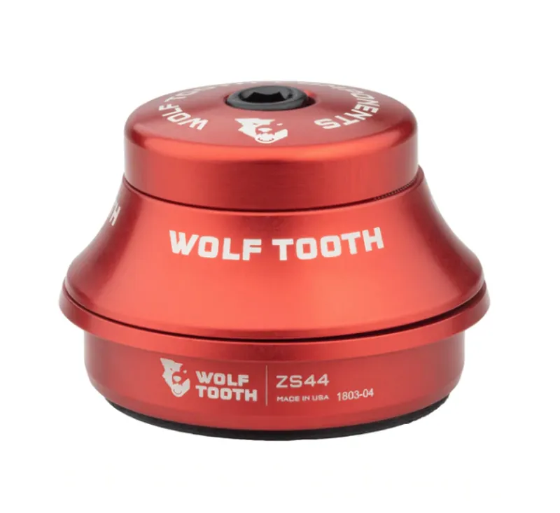 Wolf Tooth Precision 44/28.6 15mm Zero Stack Headset in Red