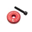 Wolf Tooth Ultralight Stem Cap with 10mm Integrated Spacer in Red