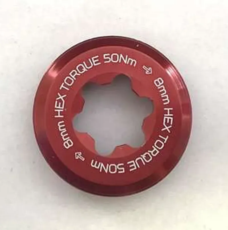 Hope E-Bike Crank Captive Nut in Red