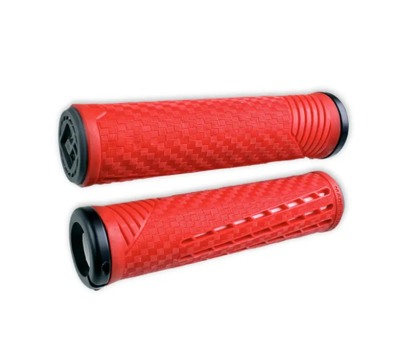 Odi CF Grip V2.1 135mm Lock-on Mountain Bike Grips in Red/White