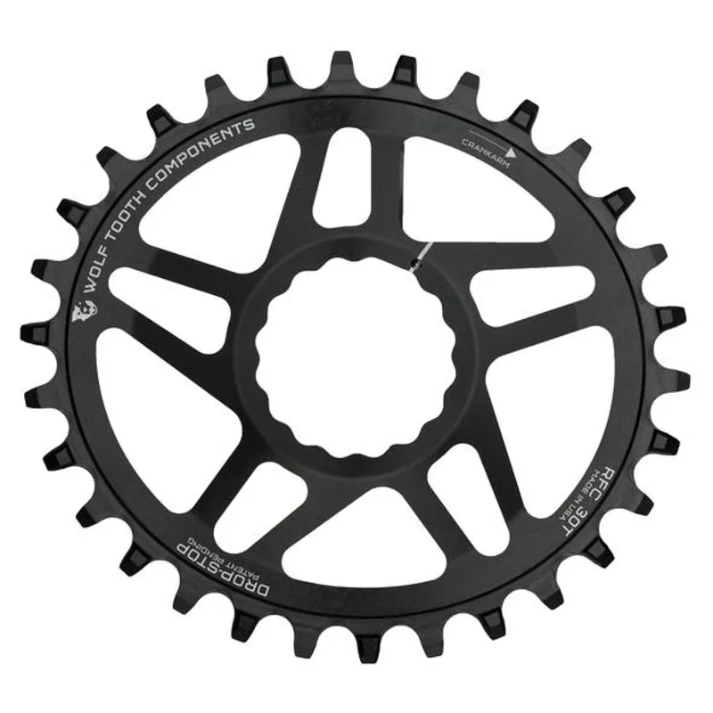 Wolf Tooth SRAM Direct Mount Elliptical Chainring in Black