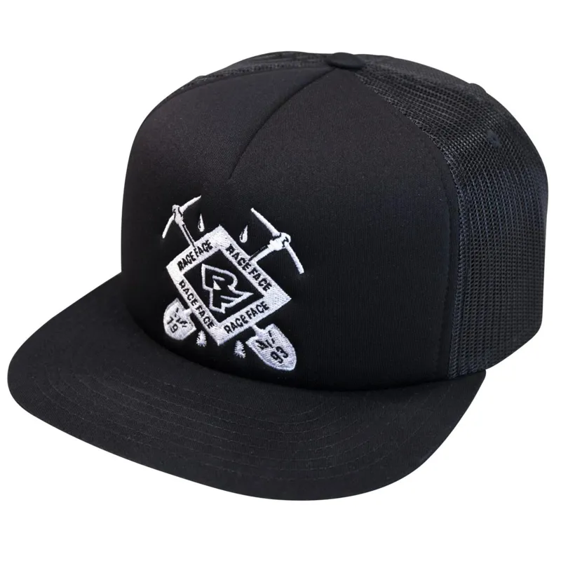 2021 Race Face Crest Trucker Hat in Black