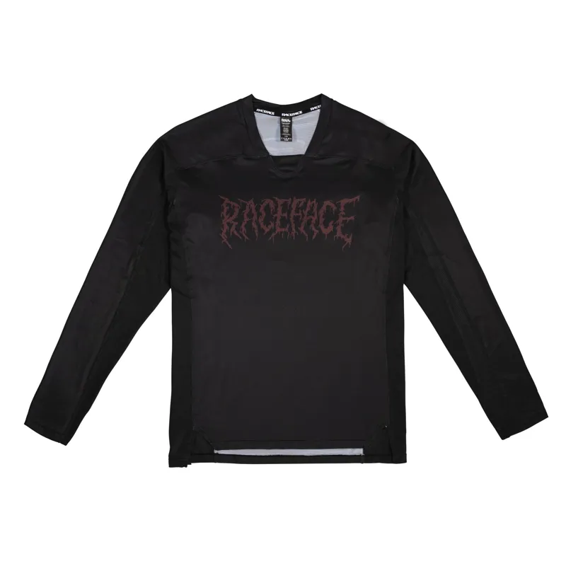 2021 Race Face Diffuse Long Sleeve Jersey in Black
