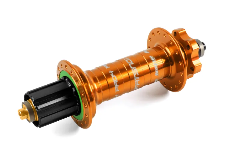 Hope Pro 4 Fatsno 32H 190mm Quick Release Rear Hub in Orange