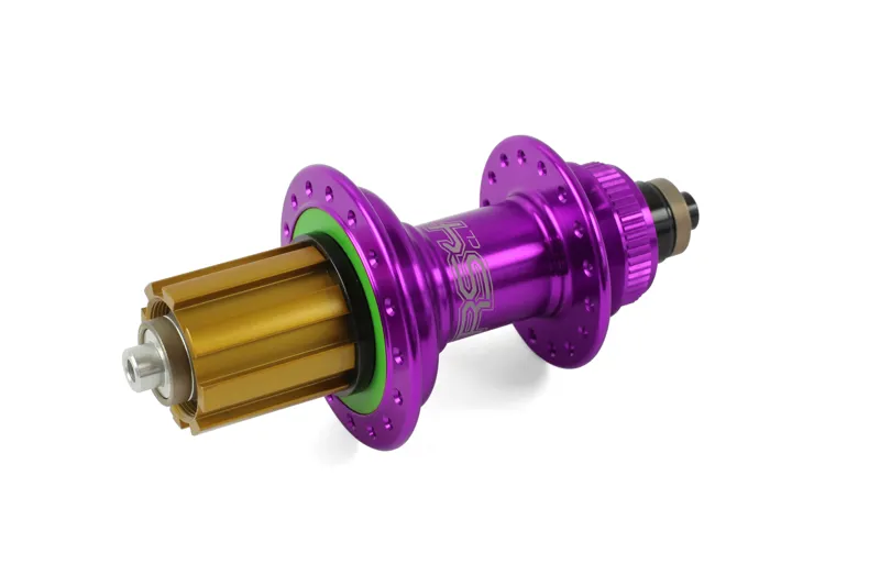 Hope RS4 32H Quick Release Centre Lock Rear Hub in Purple