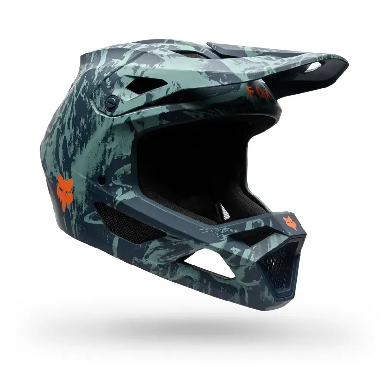 Fox Youth Rampage Image Print Helmet in Arctic Blue-1