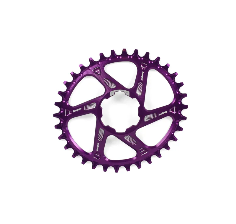 Hope Oval Spiderless Retainer Ring in Purple