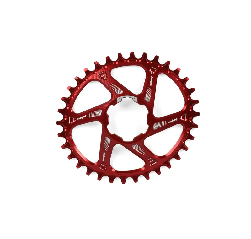 Hope Oval Spiderless Retainer Ring in Red