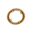 Hope Oval Retainer Ring in Orange