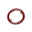 Hope Oval Retainer Ring in Red