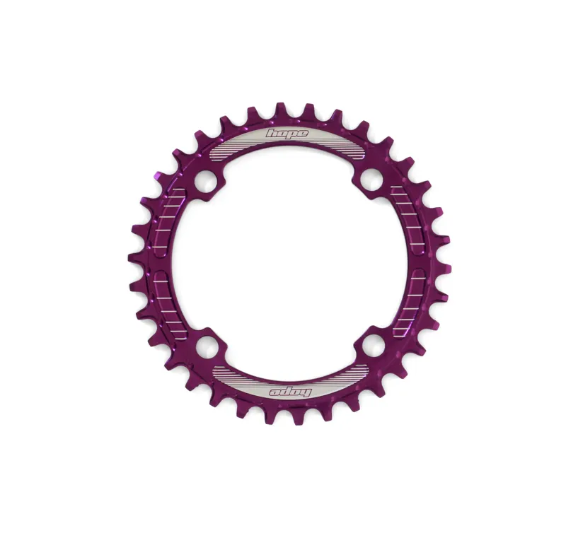 Hope Narrow Wide Retainer Chain Ring in Purple