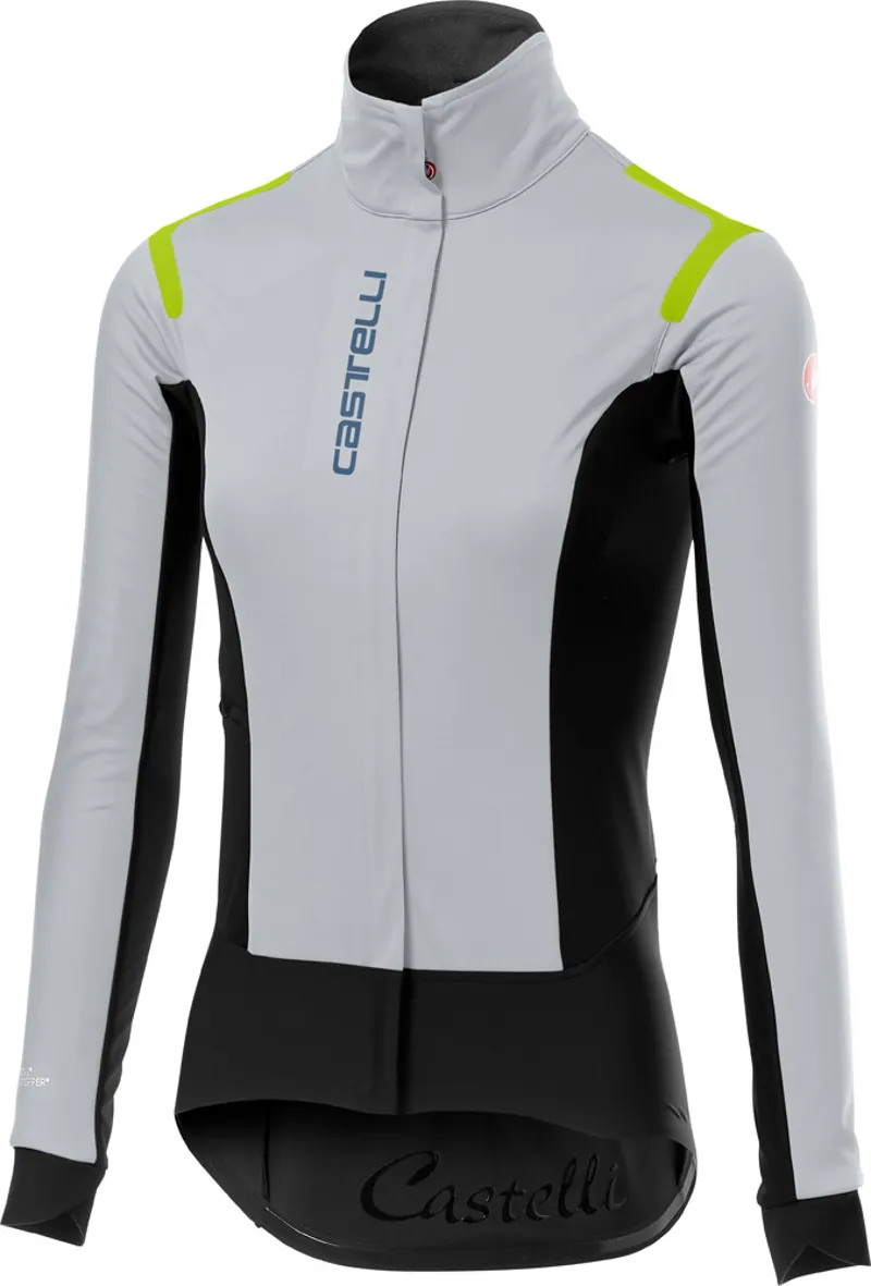 Castelli Alpha RoS Womens Jacket Silver Gray/Black