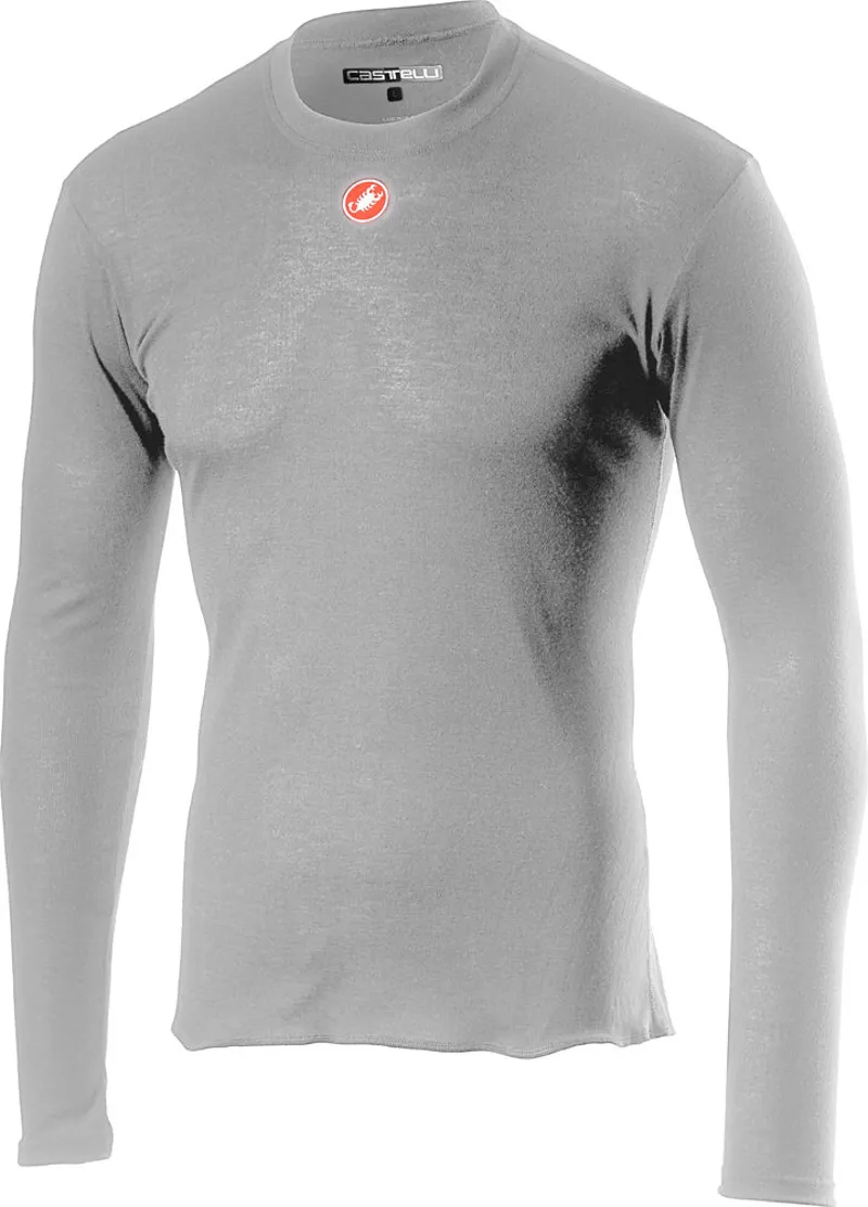 Castelli Prosecco R Base Layer LS Silver Gray