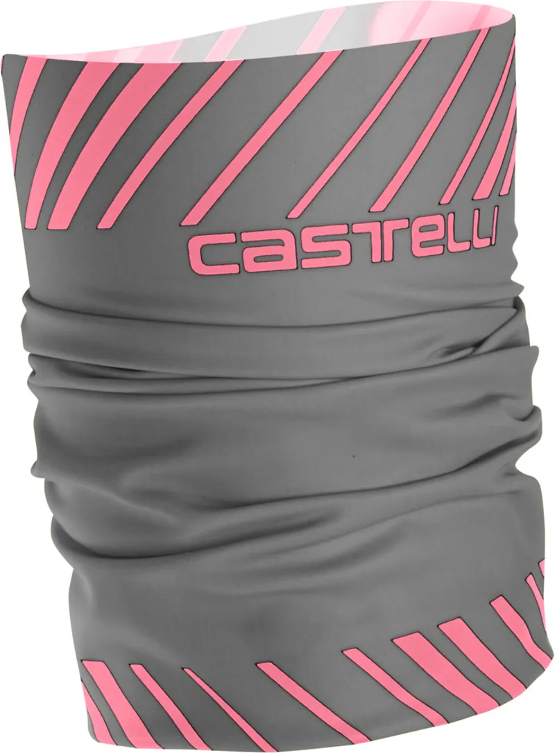 Castelli Arrivo 3 Thermo Head Thingy Gray/Giro Pink
