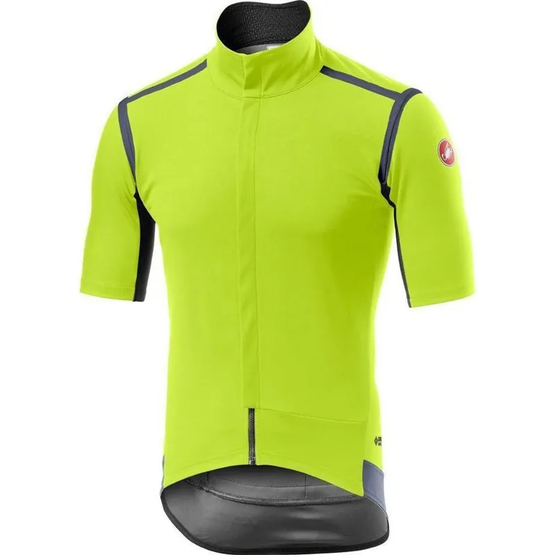 Castelli Gabba Ros Jersey Yellow Fluo