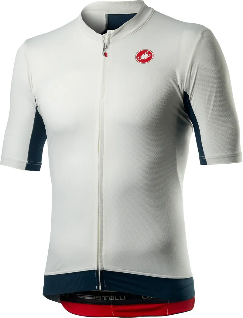Castelli Vantaggio Jersey Ivory Infinity Blue