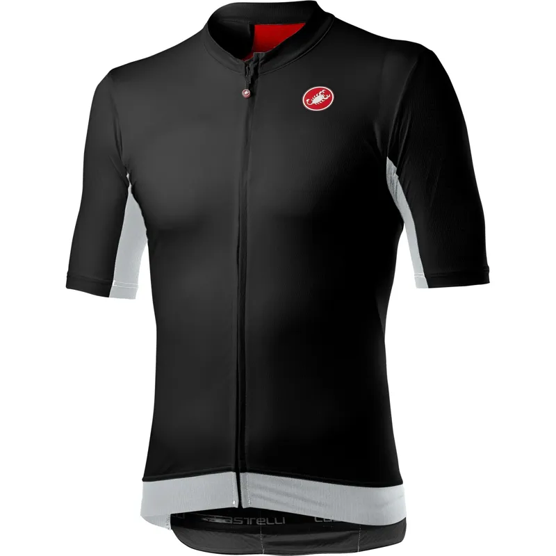 Castelli Vantaggio Jersey Black Silver Gray