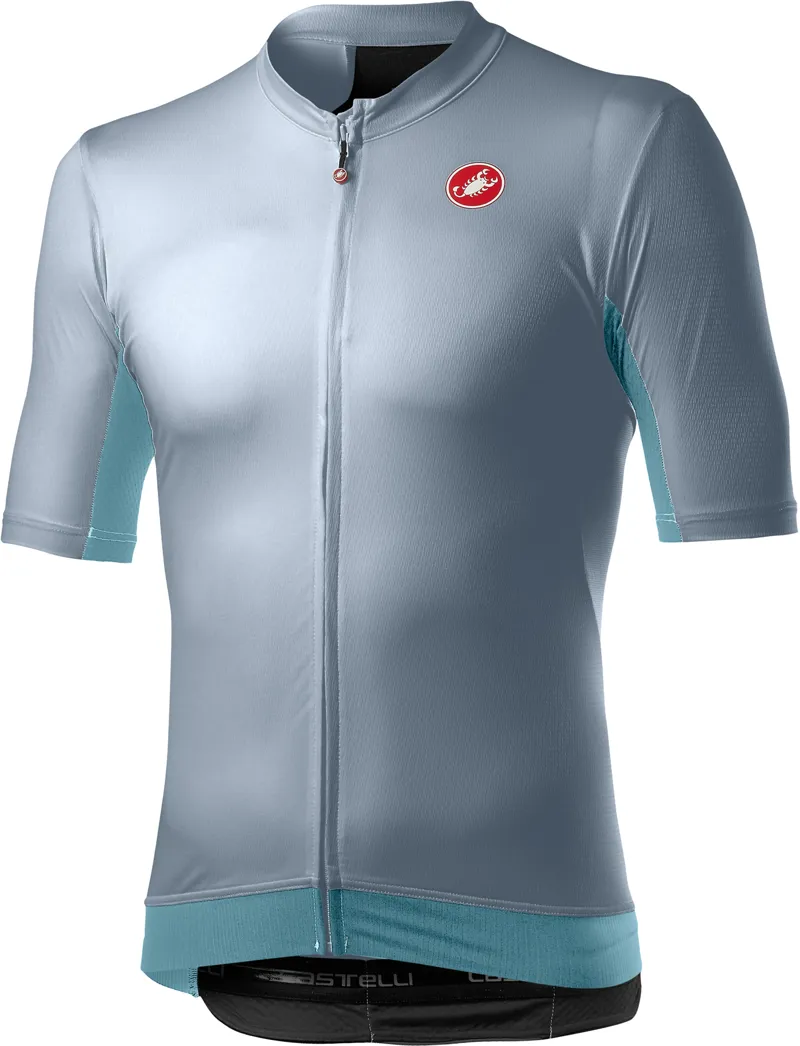 Castelli Vantaggio Jersey Vortex Gray Winter Sky
