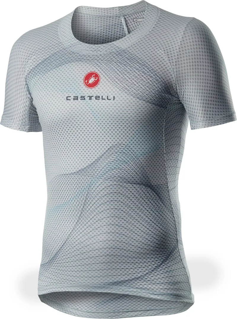 Castelli Pro Mesh Short Sleeve Base Layer Silver Gray